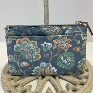 Blue floral Safe Keeper wallet